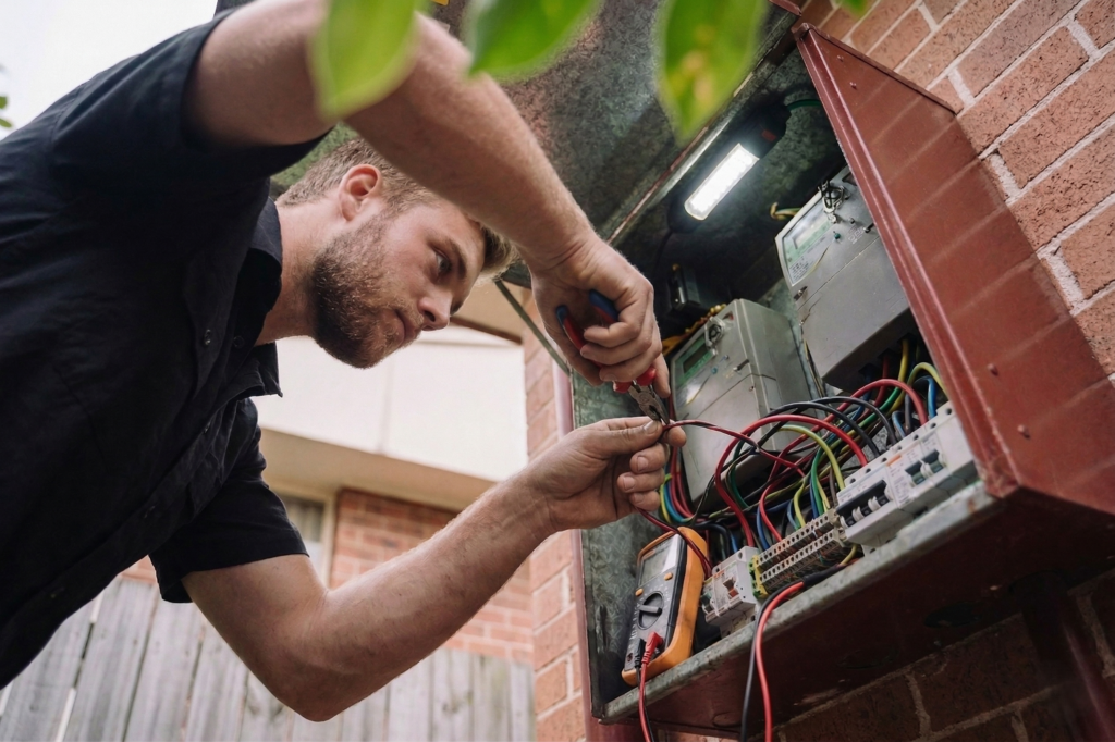 Five Dock electrician performing electrical work